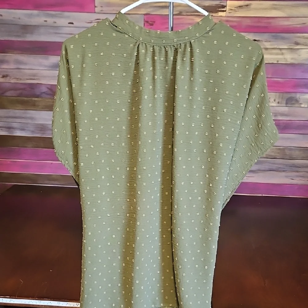 Olive Green Women's Top - Picture 1 of 4